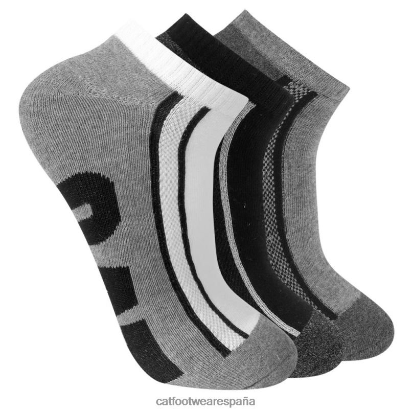 Caterpillar paquete de 3 calcetines de medio cojín multi hombres 4JJT8259 | calcetín