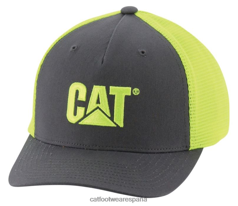 Caterpillar gorra de malla de alta visibilidad amarillo de alta visibilidad hombres 4JJT8255 | sombrero