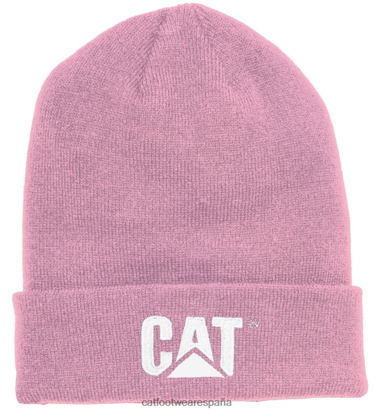 Caterpillar gorro con puños de la marca registrada rosa hombres 4JJT8250 | sombrero