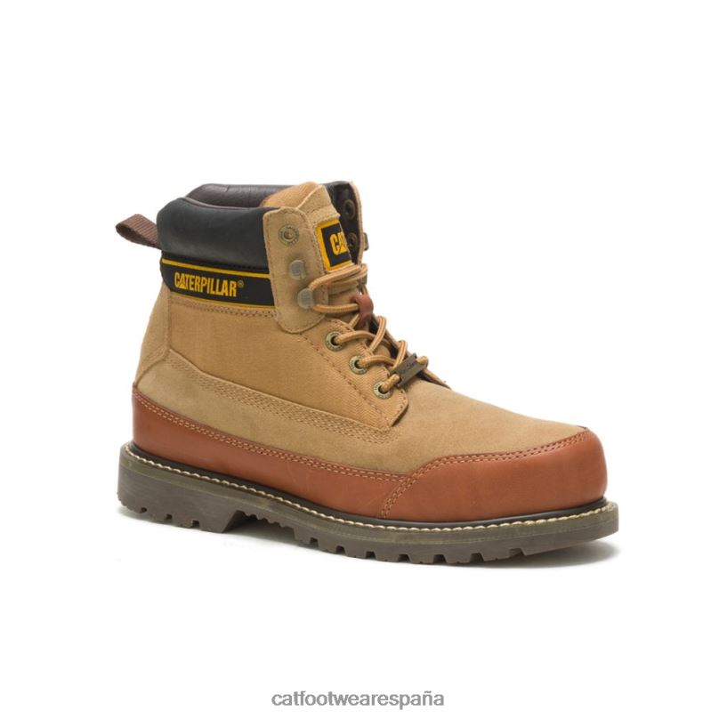 Caterpillar X Nigel Cabourn arranque de utah cuero marron hombres 4JJT8205 | botas casuales