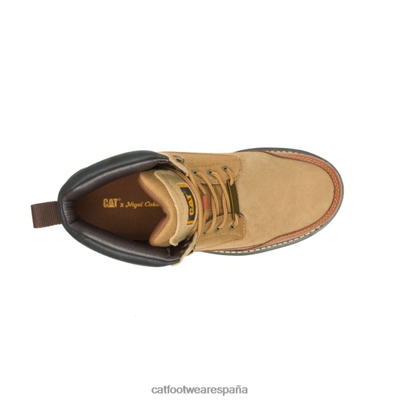Caterpillar X Nigel Cabourn arranque de utah cuero marron hombres 4JJT8205 | botas casuales
