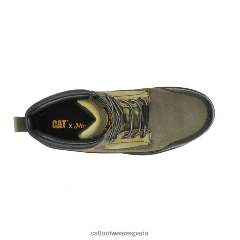 Caterpillar X Nigel Cabourn arranque de utah negro hombres 4JJT8206 | botas casuales