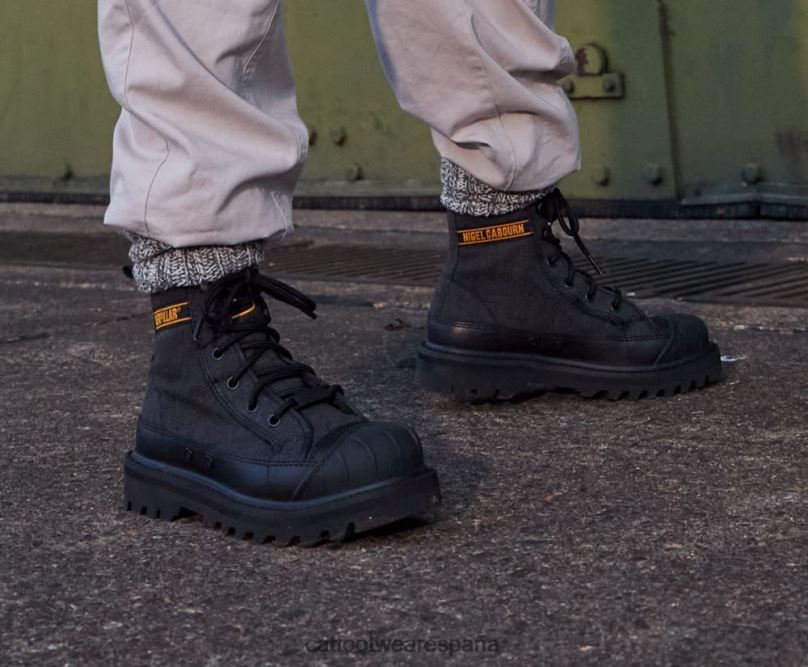 Caterpillar X Nigel Cabourn bota omaha negro hombres 4JJT8198 | botas casuales