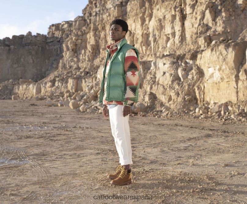 Caterpillar bota colorada caramelo hombres 4JJT8190 | botas casuales