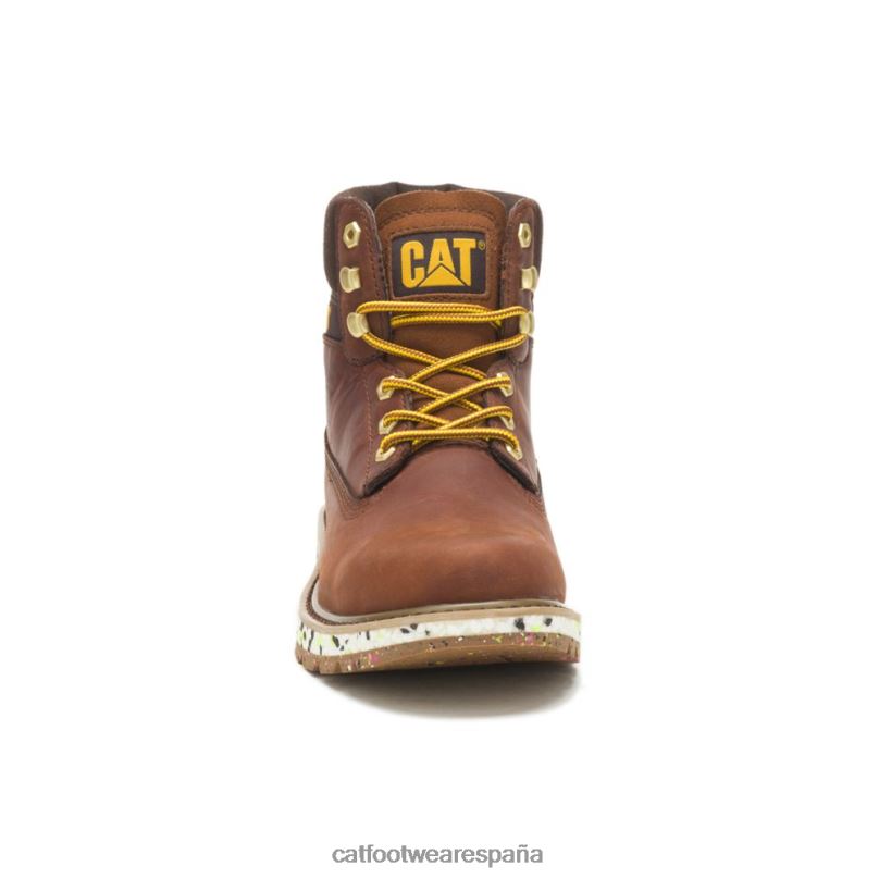 Caterpillar bota colorada cuero marron hombres 4JJT8192 | botas casuales