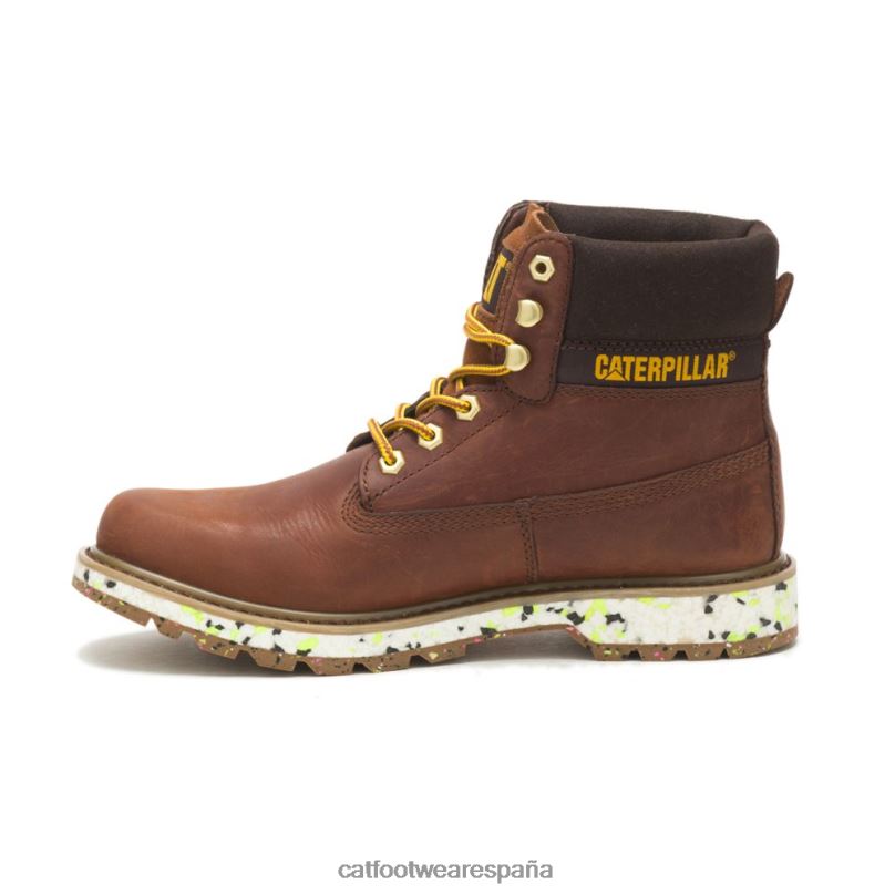 Caterpillar bota colorada cuero marron hombres 4JJT8192 | botas casuales