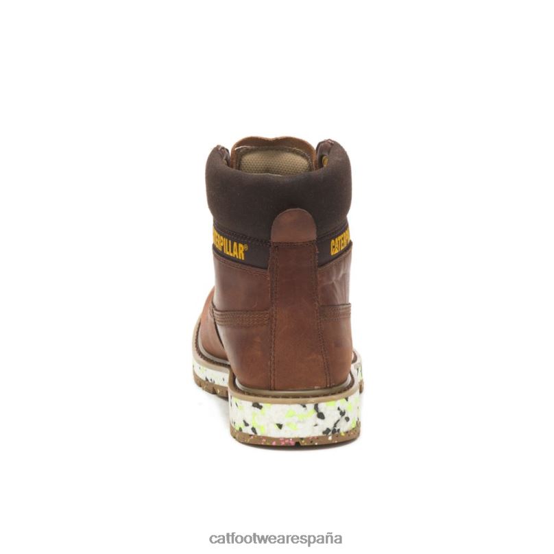 Caterpillar bota colorada cuero marron hombres 4JJT8192 | botas casuales
