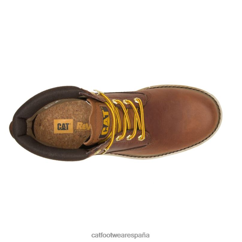 Caterpillar bota colorada cuero marron hombres 4JJT8192 | botas casuales