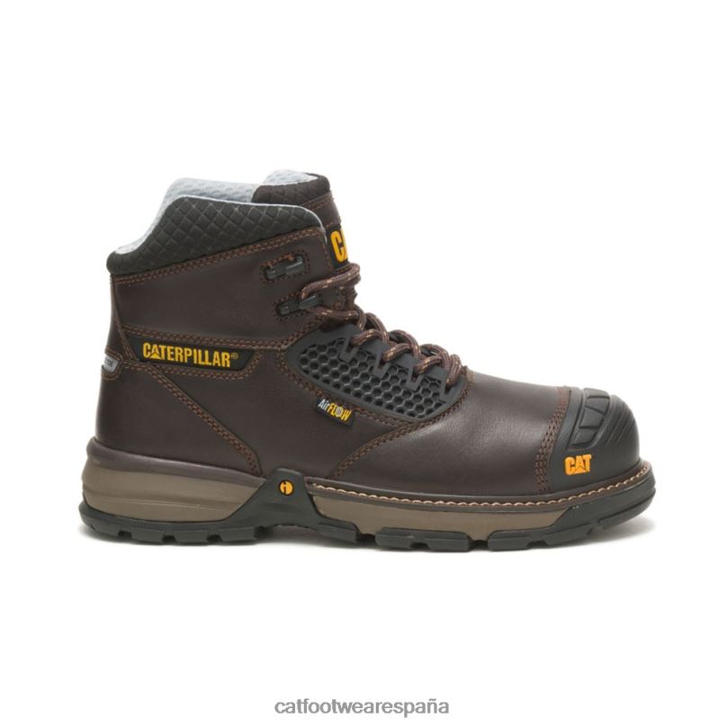 Caterpillar Bota de trabajo Excavator Superlite Cool con punta de compuesto de carbono marron oscuro hombres 4JJT847 | botas de trabajo