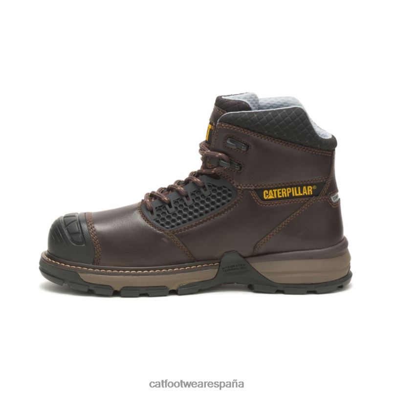 Caterpillar Bota de trabajo Excavator Superlite Cool con punta de compuesto de carbono marron oscuro hombres 4JJT847 | botas de trabajo