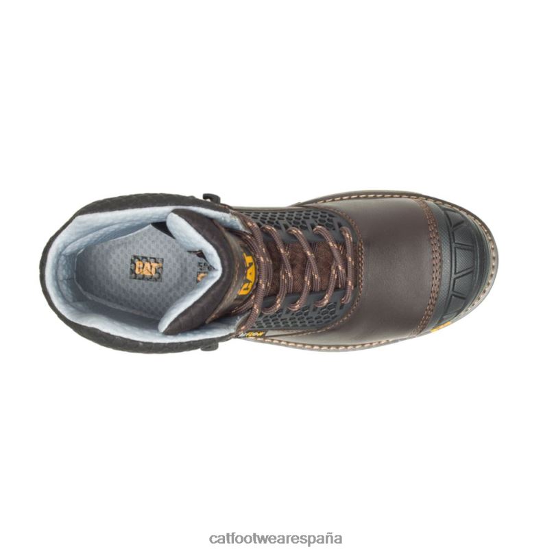 Caterpillar Bota de trabajo Excavator Superlite Cool con punta de compuesto de carbono marron oscuro hombres 4JJT847 | botas de trabajo