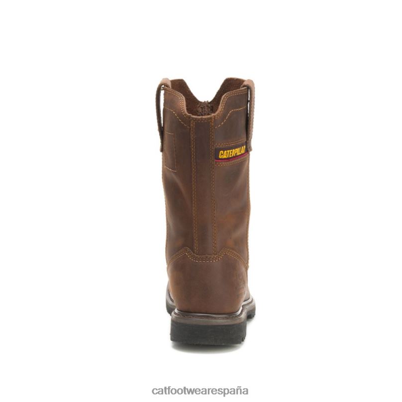 Caterpillar Bota de trabajo Wellston con punta de acero marron oscuro hombres 4JJT829 | botas de trabajo