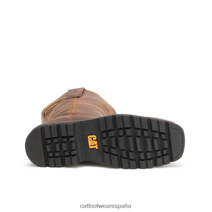 Caterpillar Bota de trabajo Wellston con punta de acero marron oscuro hombres 4JJT829 | botas de trabajo