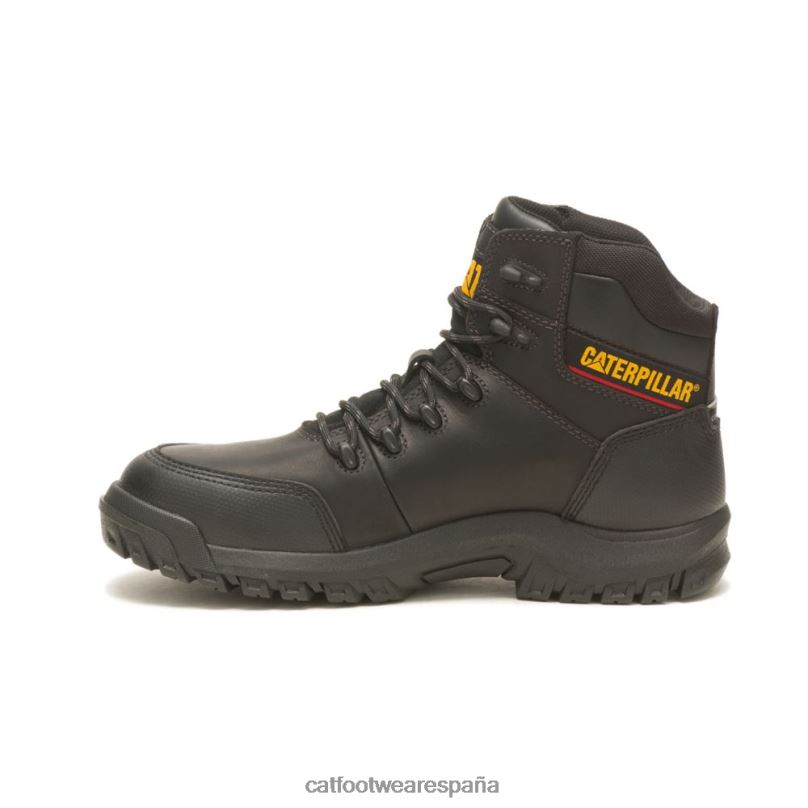 Caterpillar Bota de trabajo con punta de material compuesto resistente al agua y reabsorción negro hombres 4JJT850 | botas de trabajo