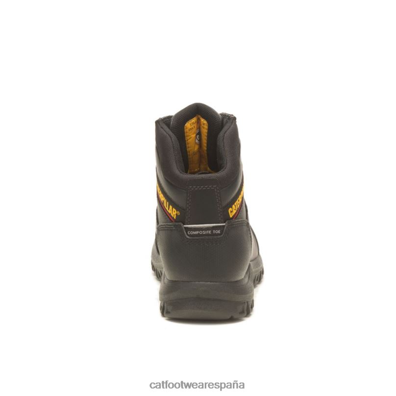 Caterpillar Bota de trabajo con punta de material compuesto resistente al agua y reabsorción negro hombres 4JJT850 | botas de trabajo