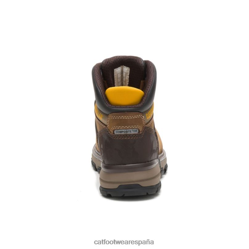 Caterpillar Bota de trabajo impermeable con punta de compuesto de carbono para excavadoras Superlite beige oscuro hombres 4JJT837 | botas de trabajo