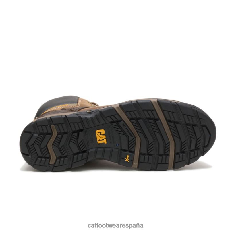 Caterpillar Bota de trabajo impermeable con punta de compuesto de carbono para excavadoras Superlite beige oscuro hombres 4JJT837 | botas de trabajo