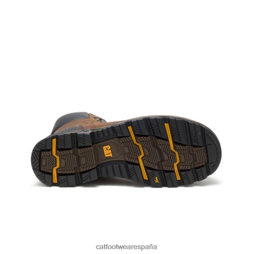 Caterpillar Bota de trabajo impermeable con punta de material compuesto Excavator XL de 6\" marron oscuro hombres 4JJT826 | botas de trabajo