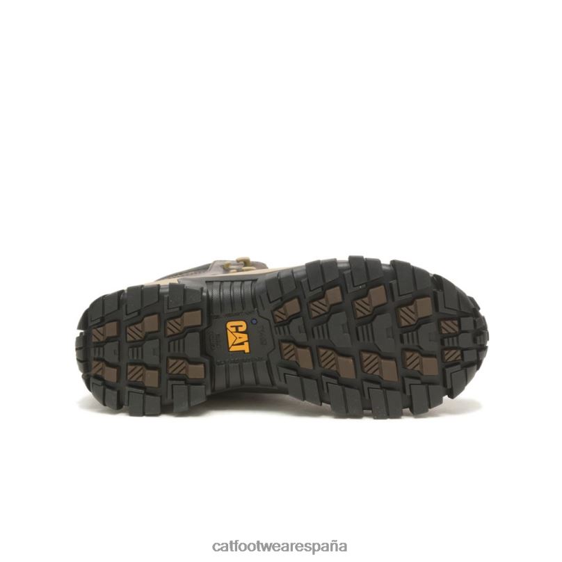 Caterpillar Bota de trabajo impermeable con punta de material compuesto Invader Hiker grano de café hombres 4JJT82 | botas de trabajo