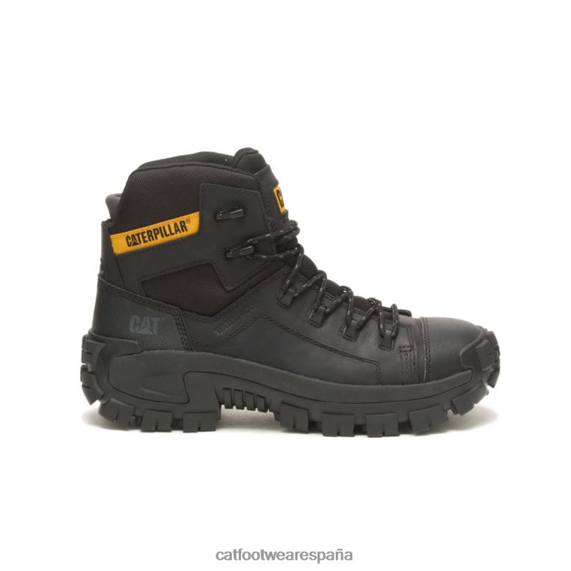 Caterpillar Bota de trabajo impermeable con punta de material compuesto Invader Hiker negro hombres 4JJT81 | botas de trabajo
