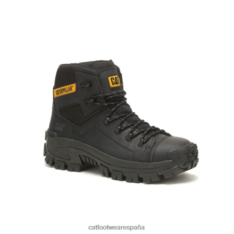Caterpillar Bota de trabajo impermeable con punta de material compuesto Invader Hiker negro hombres 4JJT81 | botas de trabajo