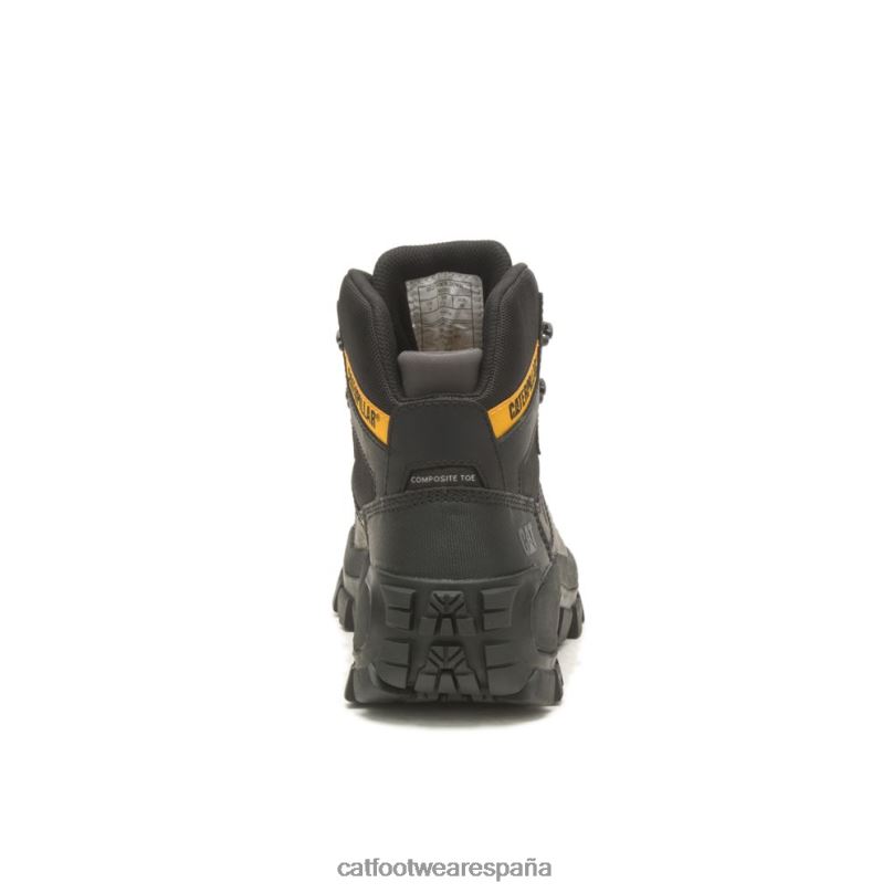Caterpillar Bota de trabajo impermeable con punta de material compuesto Invader Hiker negro hombres 4JJT81 | botas de trabajo