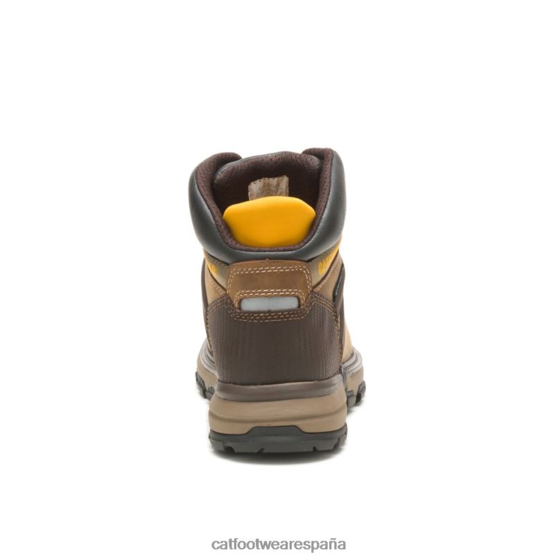 Caterpillar Bota de trabajo impermeable para excavadora Superlite con punta blanda beige obscuro hombres 4JJT859 | botas de trabajo