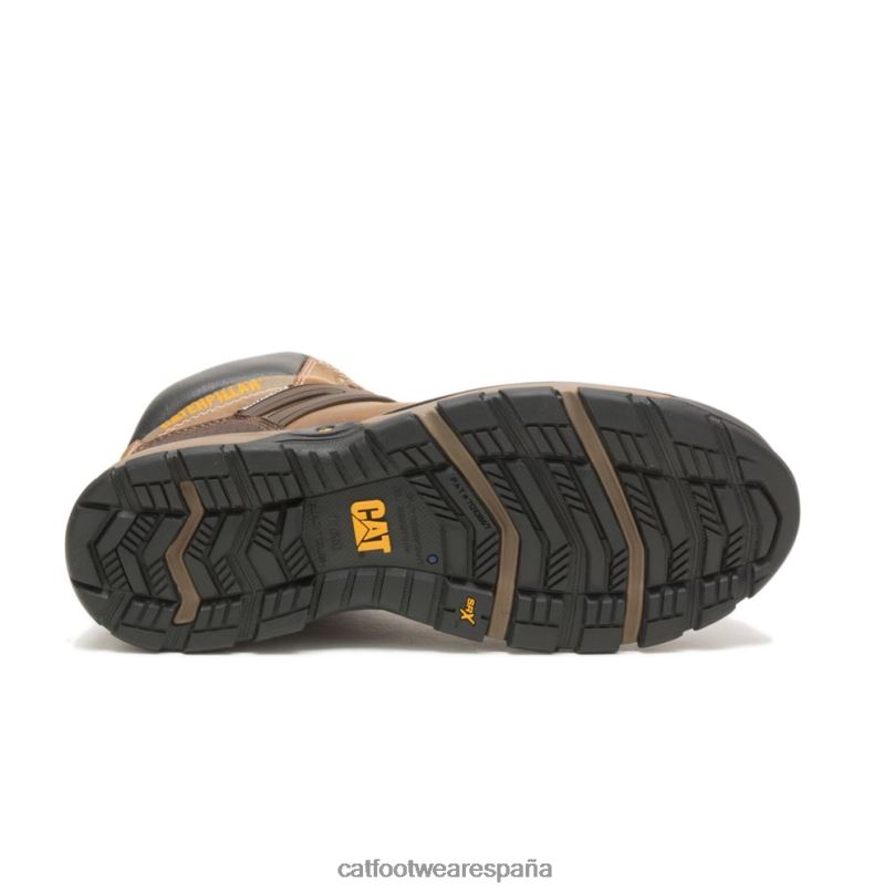 Caterpillar Bota de trabajo impermeable para excavadora Superlite con punta blanda beige obscuro hombres 4JJT859 | botas de trabajo