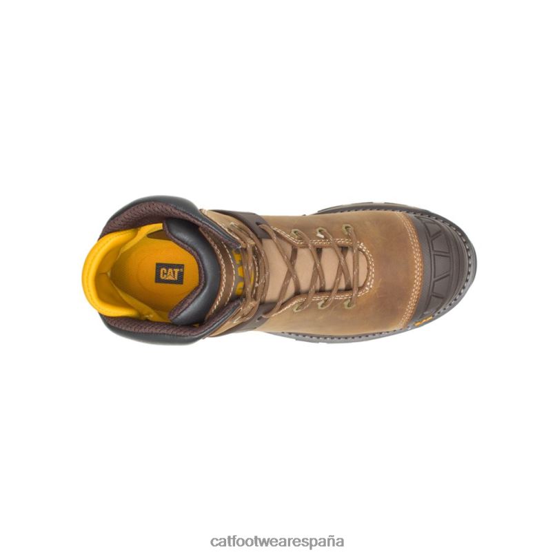 Caterpillar Bota de trabajo impermeable para excavadora Superlite con punta blanda beige obscuro hombres 4JJT859 | botas de trabajo