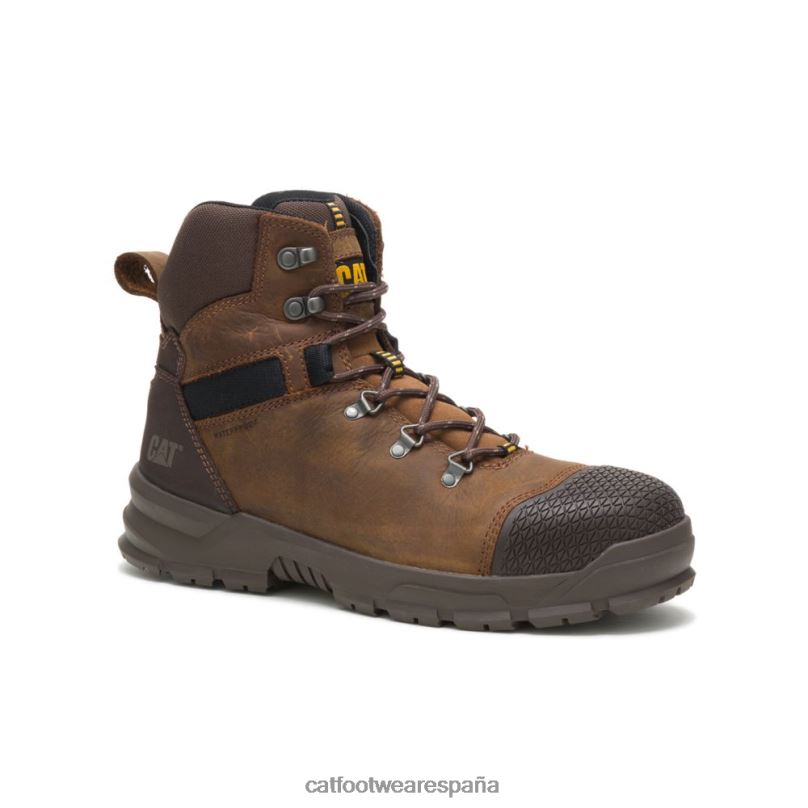 Caterpillar X Accomplice bota de trabajo impermeable con punta de acero marrón de verdad hombres 4JJT820 | botas de trabajo