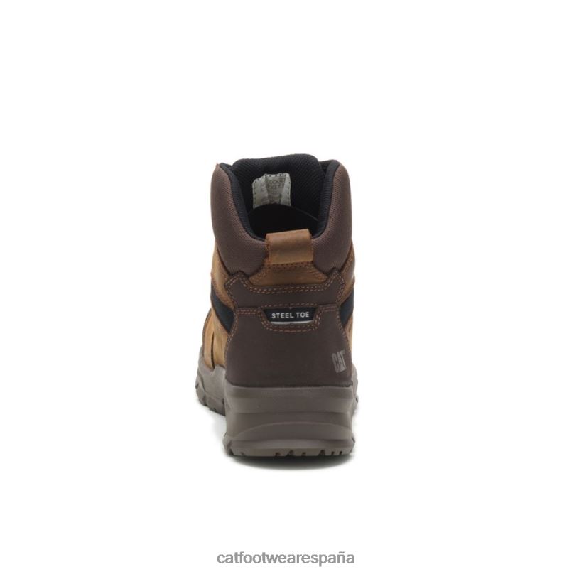 Caterpillar X Accomplice bota de trabajo impermeable con punta de acero marrón de verdad hombres 4JJT820 | botas de trabajo