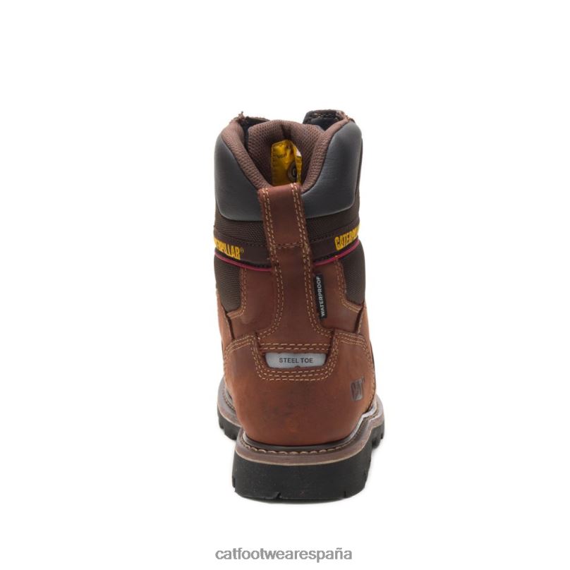 Caterpillar bota de trabajo alaska 2.0 8\" impermeable con punta de acero thinsulate nuez hombres 4JJT832 | botas de trabajo