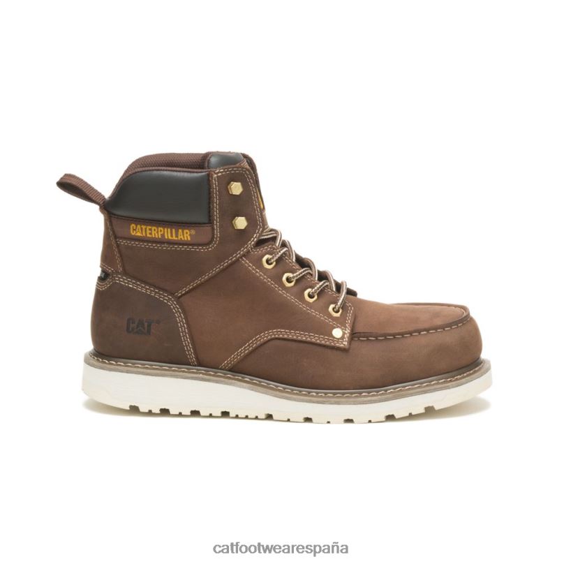 Caterpillar bota de trabajo calibrada con punta de acero caqui hombres 4JJT852 | botas de trabajo