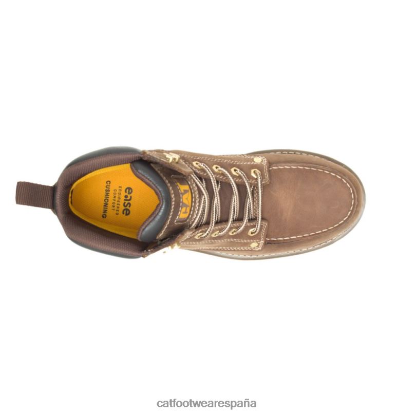 Caterpillar bota de trabajo calibrada con punta de acero caqui hombres 4JJT852 | botas de trabajo