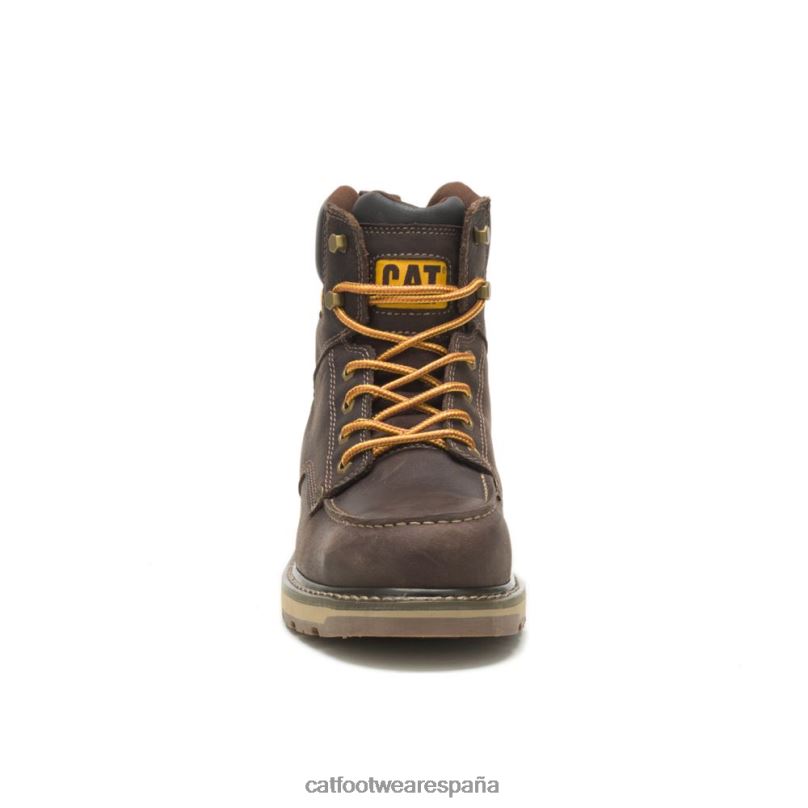 Caterpillar bota de trabajo calibrada con punta de acero cuero marron hombres 4JJT851 | botas de trabajo