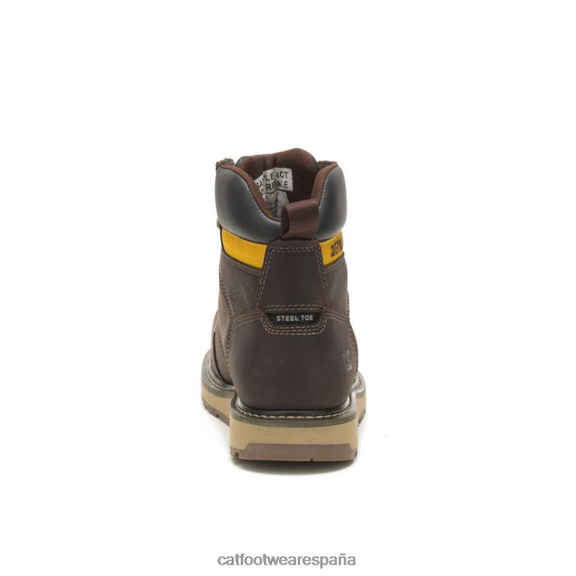 Caterpillar bota de trabajo calibrada con punta de acero cuero marron hombres 4JJT851 | botas de trabajo