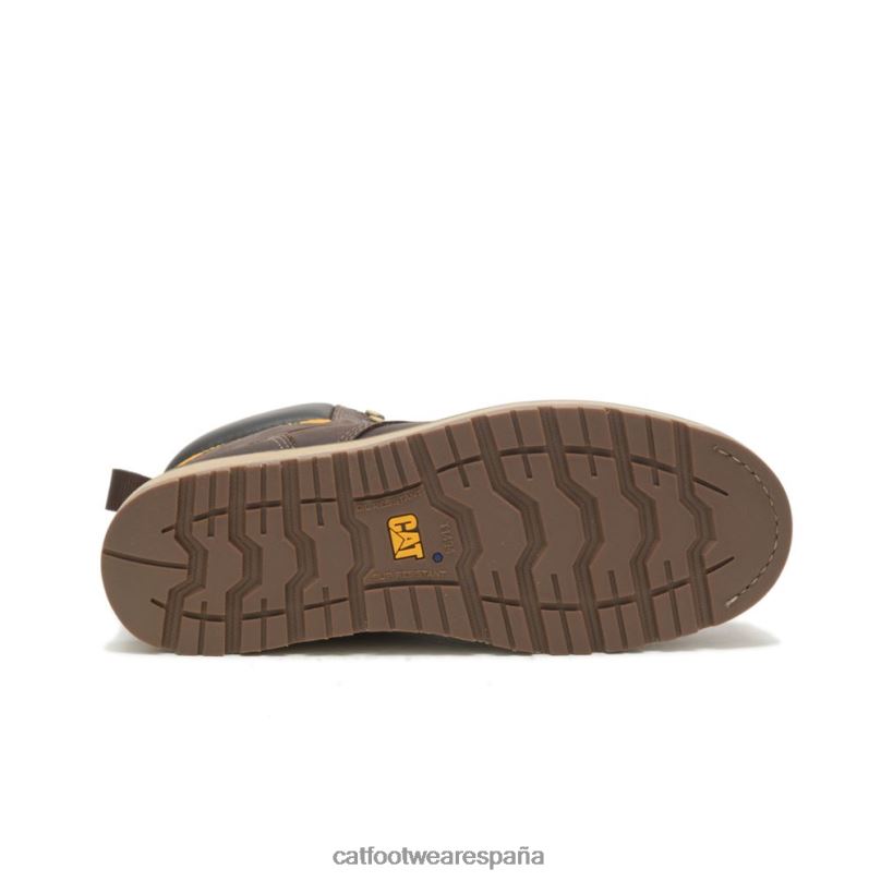 Caterpillar bota de trabajo calibrada con punta de acero cuero marron hombres 4JJT851 | botas de trabajo