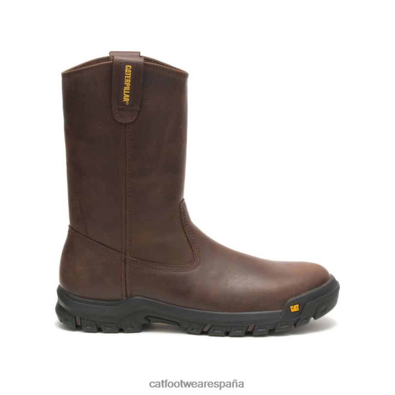 Caterpillar bota de trabajo con barra de tracción marrón de verano hombres 4JJT856 | botas de trabajo