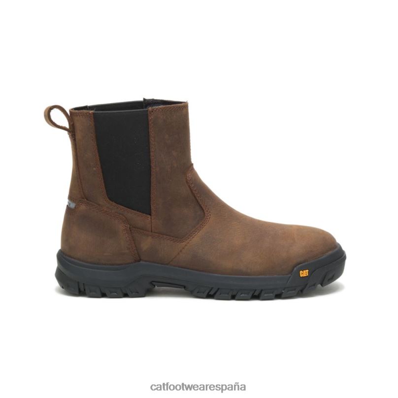 Caterpillar bota de trabajo con punta de acero con distancia entre ejes arcilla hombres 4JJT825 | botas de trabajo