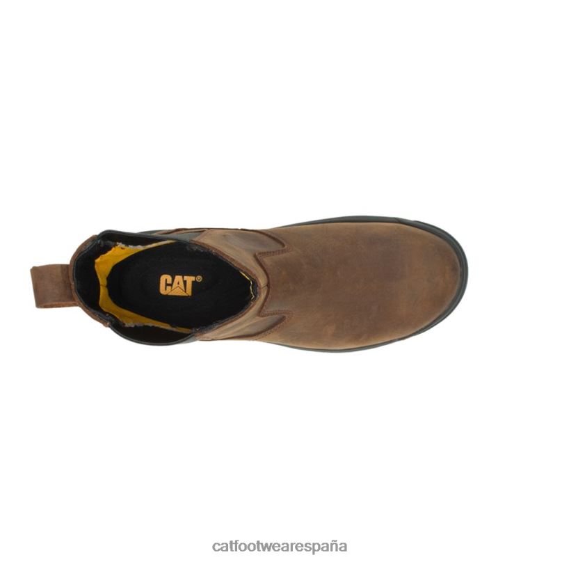 Caterpillar bota de trabajo con punta de acero con distancia entre ejes arcilla hombres 4JJT825 | botas de trabajo