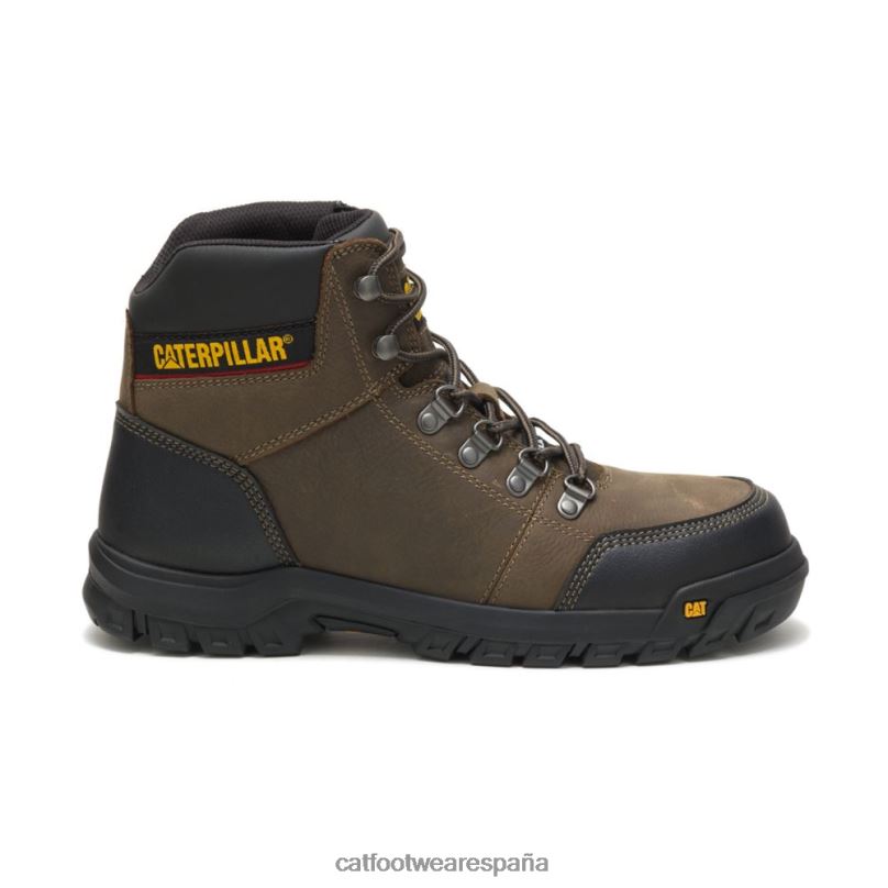 Caterpillar bota de trabajo con punta de acero gris gaviota oscuro hombres 4JJT866 | botas de trabajo