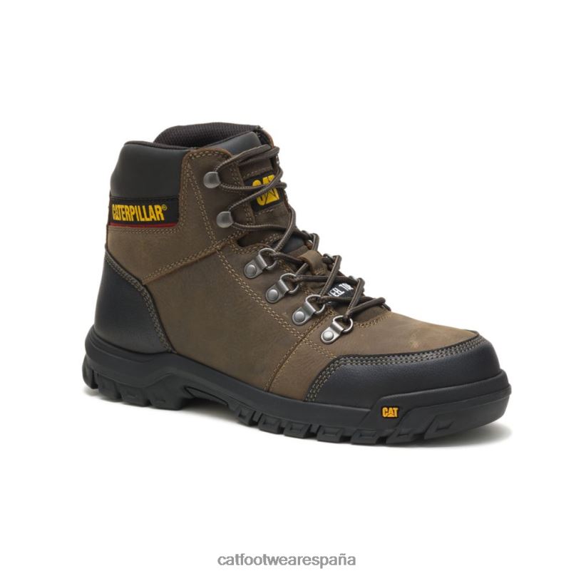 Caterpillar bota de trabajo con punta de acero gris gaviota oscuro hombres 4JJT866 | botas de trabajo
