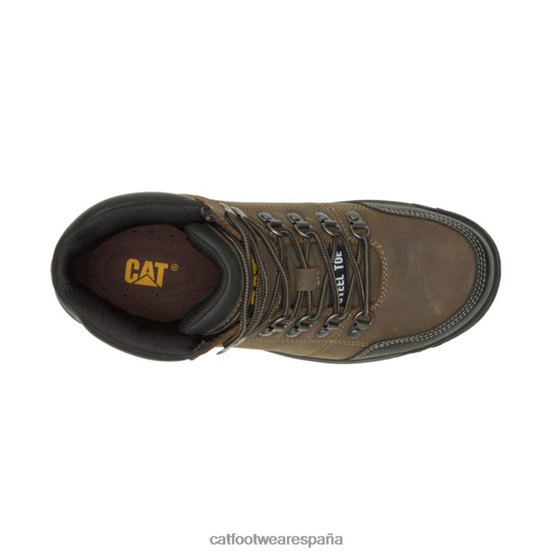 Caterpillar bota de trabajo con punta de acero gris gaviota oscuro hombres 4JJT866 | botas de trabajo
