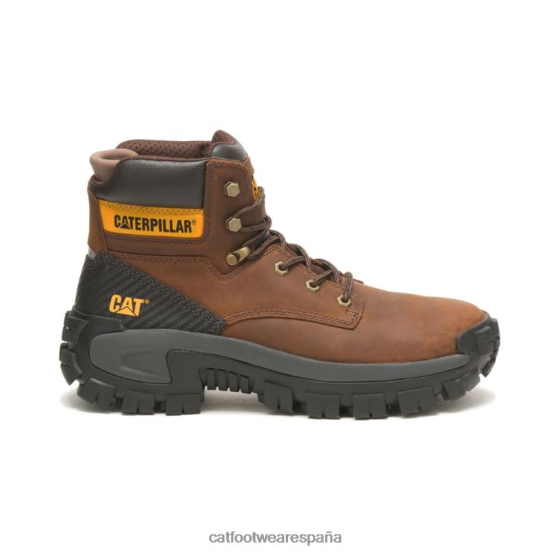Caterpillar bota de trabajo con punta de acero invader hola marron oscuro hombres 4JJT87 | botas de trabajo