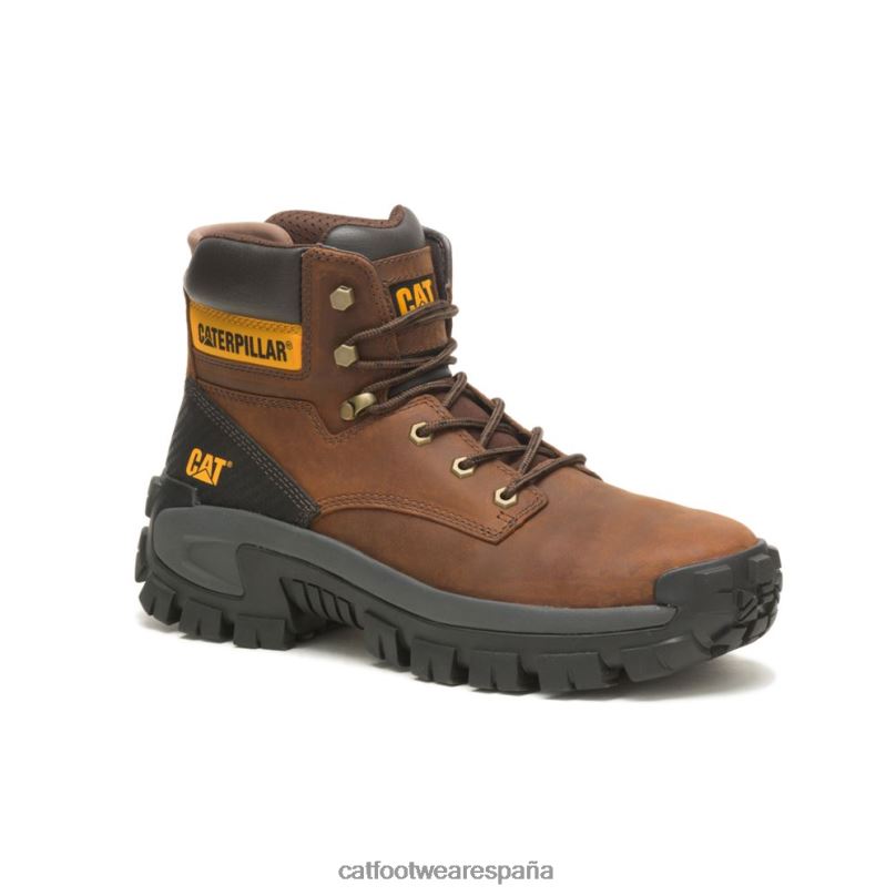 Caterpillar bota de trabajo con punta de acero invader hola marron oscuro hombres 4JJT87 | botas de trabajo