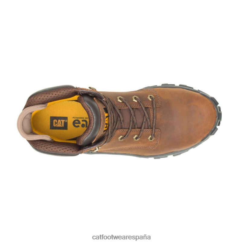 Caterpillar bota de trabajo con punta de acero invader hola marron oscuro hombres 4JJT87 | botas de trabajo