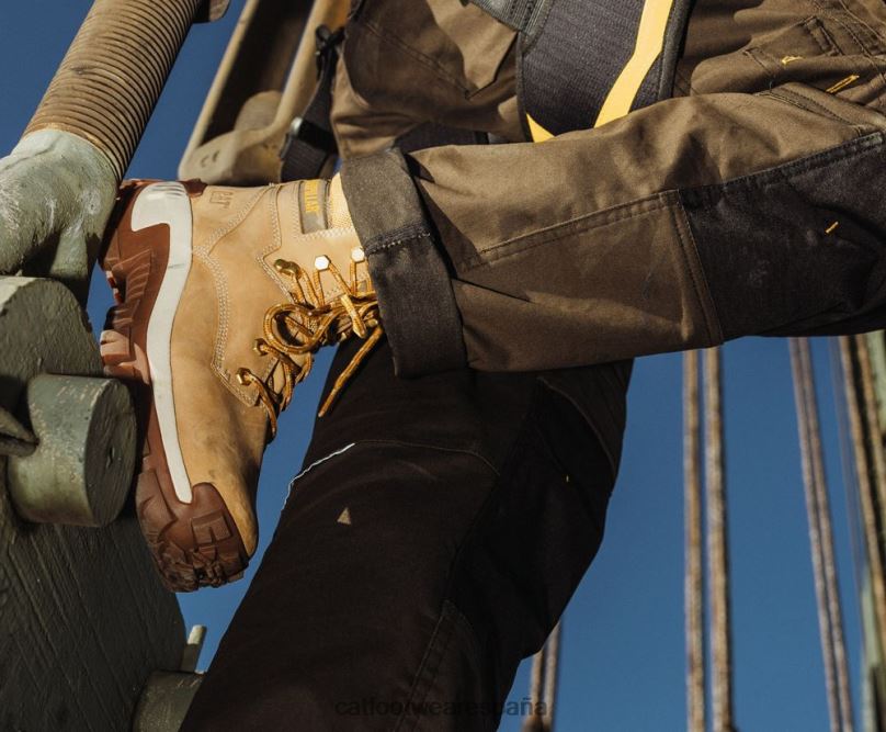 Caterpillar bota de trabajo con punta de acero invader hola marron oscuro hombres 4JJT87 | botas de trabajo