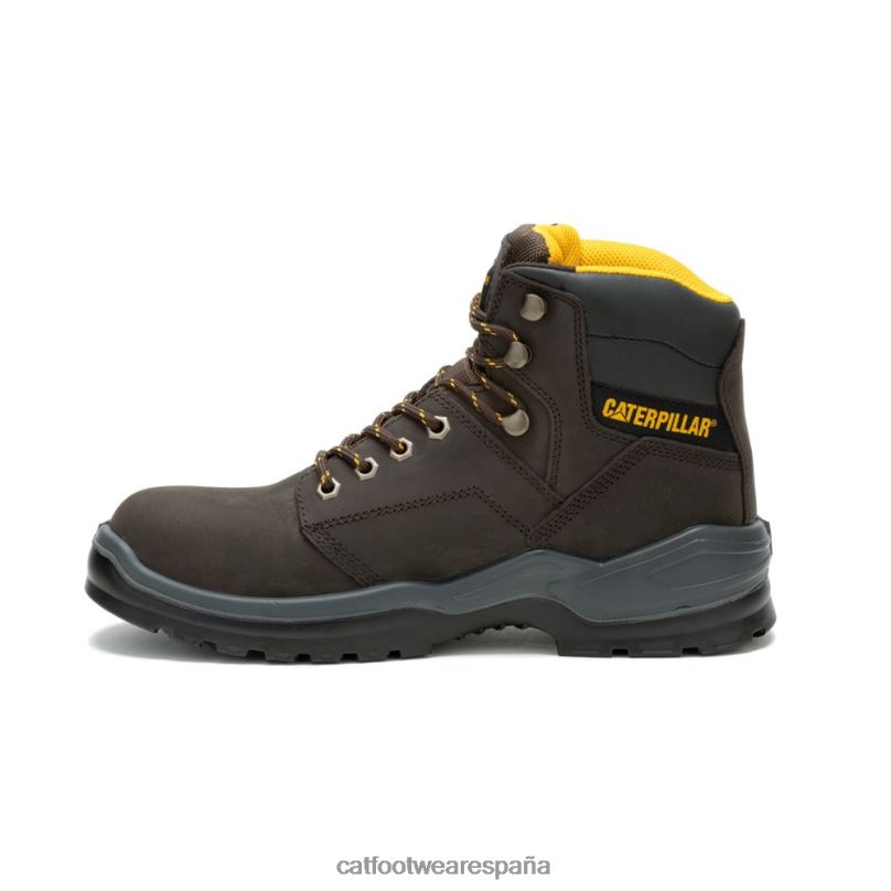 Caterpillar bota de trabajo con punta de acero marrón hombres 4JJT862 | botas de trabajo