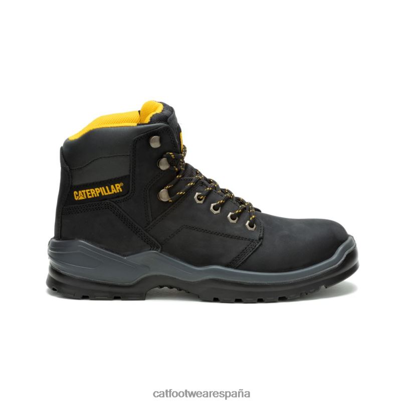 Caterpillar bota de trabajo con punta de acero negro hombres 4JJT861 | botas de trabajo
