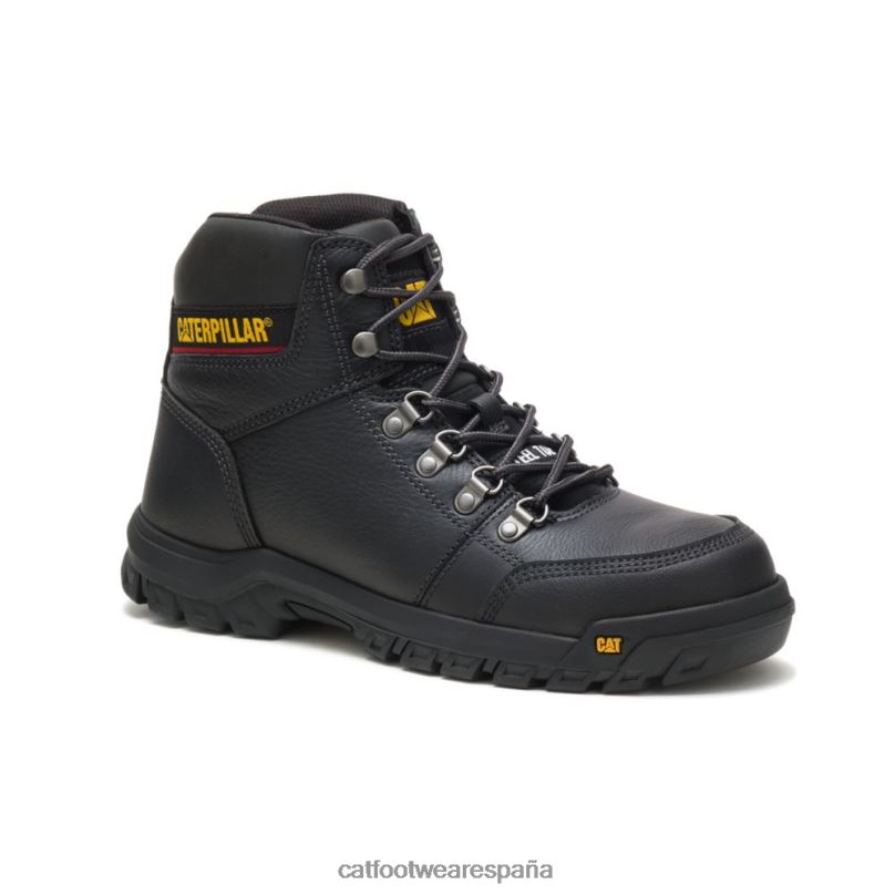 Caterpillar bota de trabajo con punta de acero negro hombres 4JJT865 | botas de trabajo